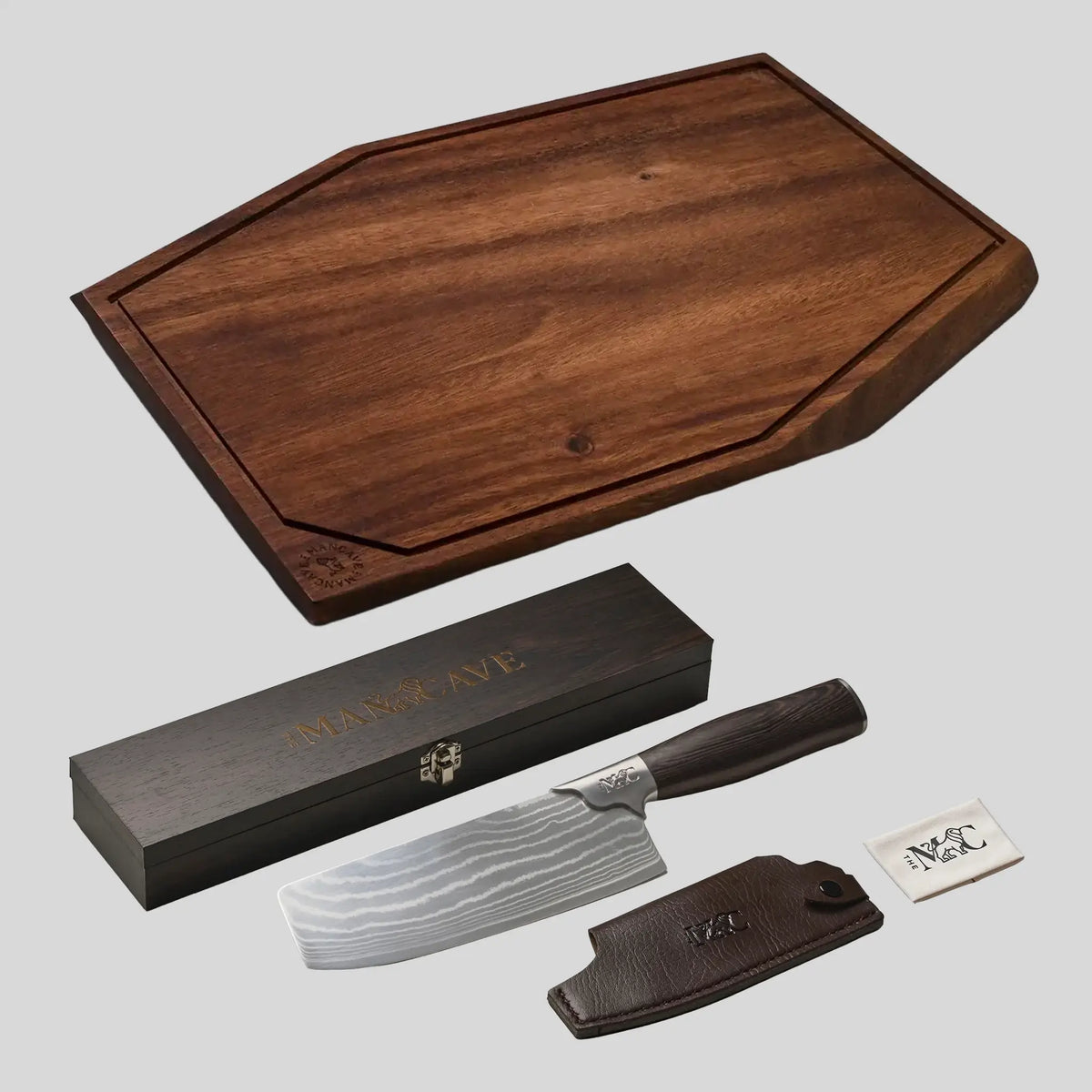 The Master's Cutting Board + The Chef's Chopper Knife