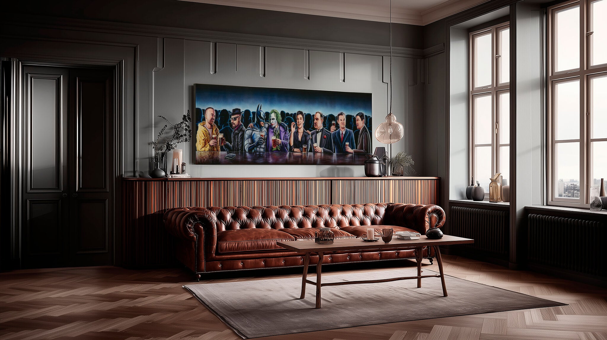 Mancave - I baren - Konst - 80 X 240