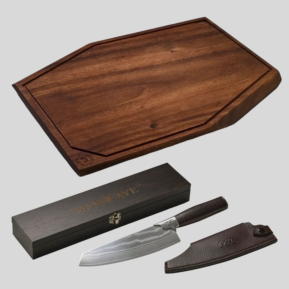 The Master's Cutting Board + The Chef's Cut Knife